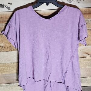 Lavender Short Sleeve Women's Top - Unbranded